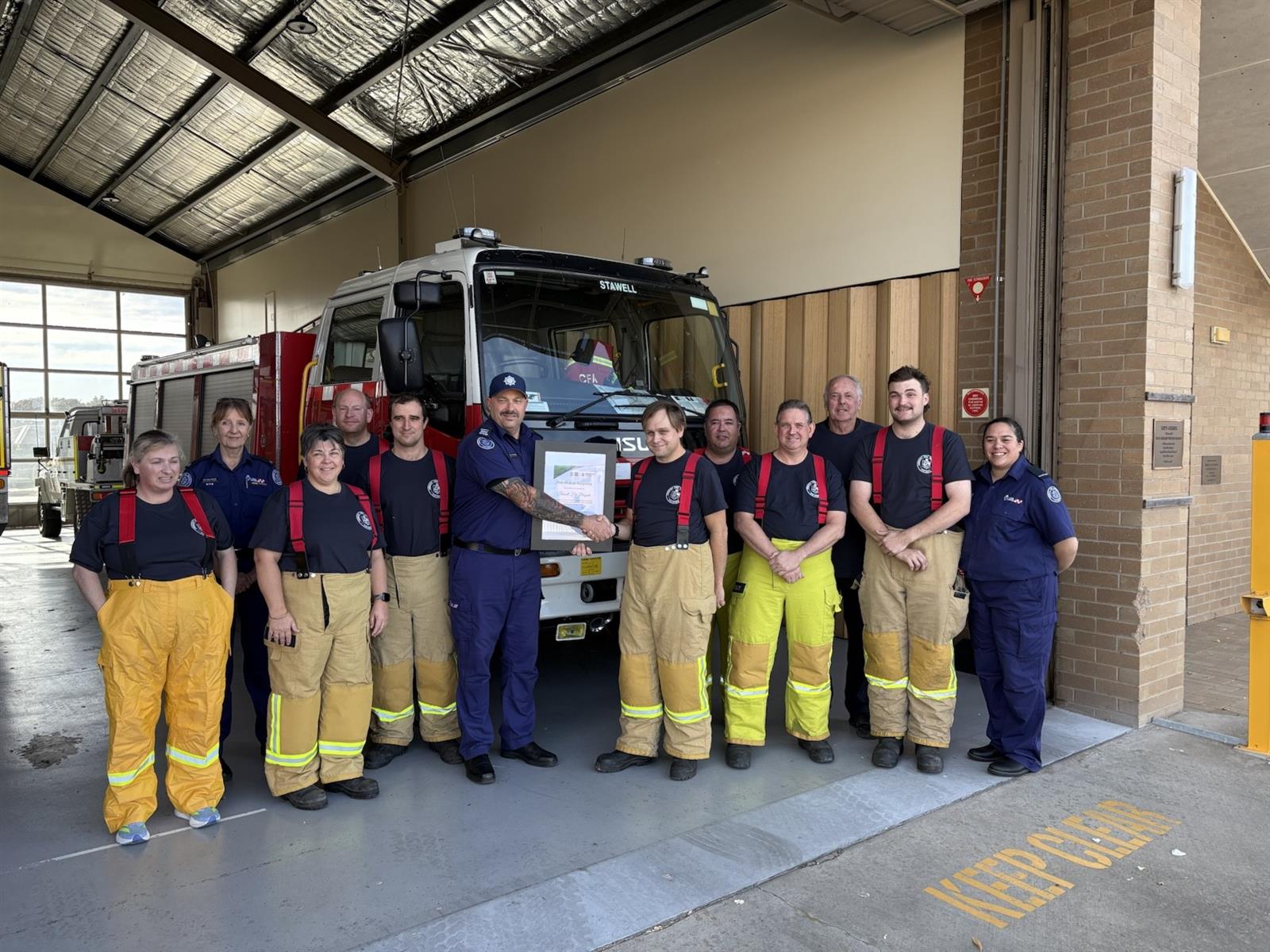 Members of the Stawell Fire Brigade